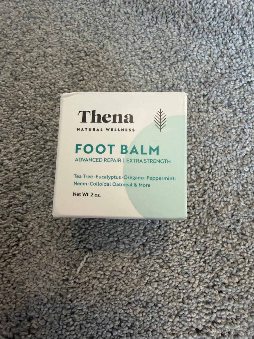 Thena Foot Balm - Mint & White Packaging
